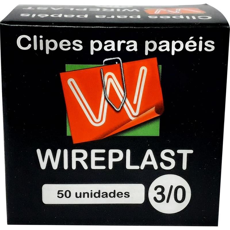 CLIPS GALVANIZADO AÇO 3/0 COM 50 UNIDADES WIREPLAST
