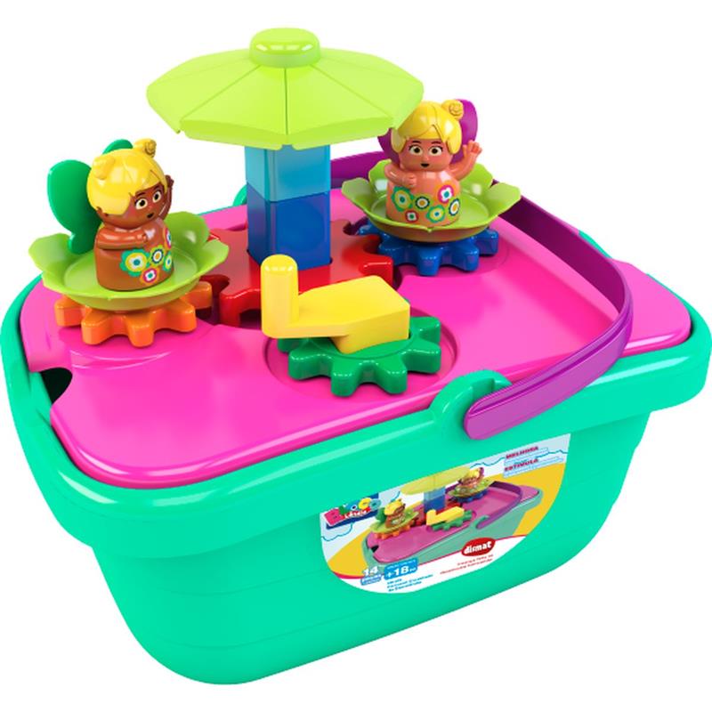 BRINQUEDO PARA MONTAR CARROSSEL ENCANTADO 14 PEÇAS - DISMAT UNIDADE