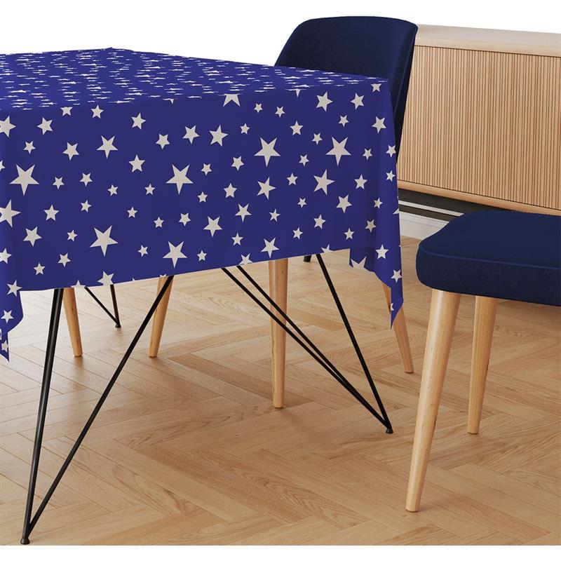 DECORAÇÃO COPA DO MUNDO TNT 1,40 M 40 G ESTRELAS AZUL - DEKORAMA RL-25MTS