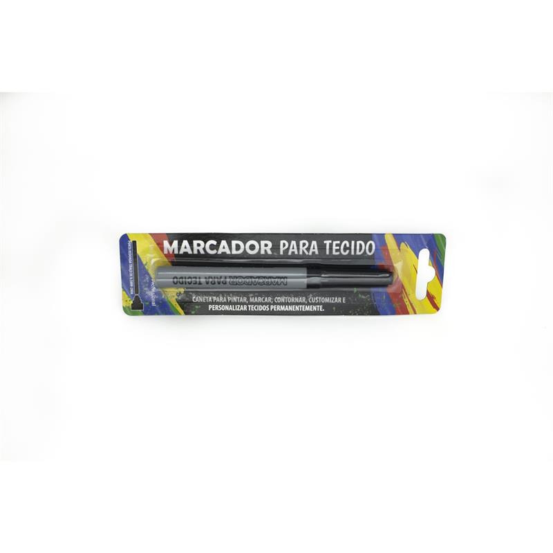 CANETA PARA TECIDO PRETA CT13 - GRAMP LINE BL.C/01