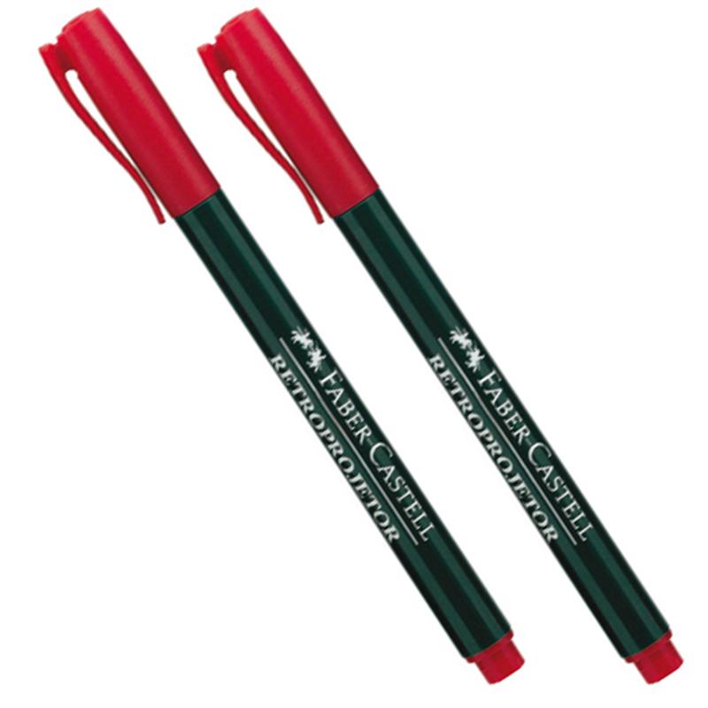 CANETA PARA RETROPROJETOR 1.0MM VERMELHA FABER-CASTELL UNIDADE