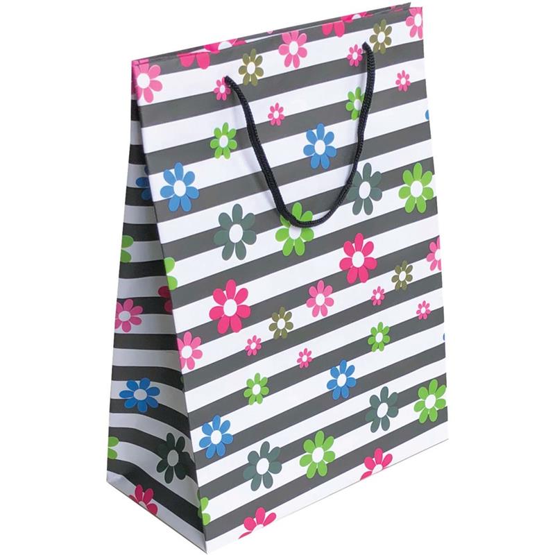 SACOLA PARA PRESENTE DECORADA FEMININA/AMOR G 40 CM X 29 CM X 12 CM - CRISTINA PCT.C/10