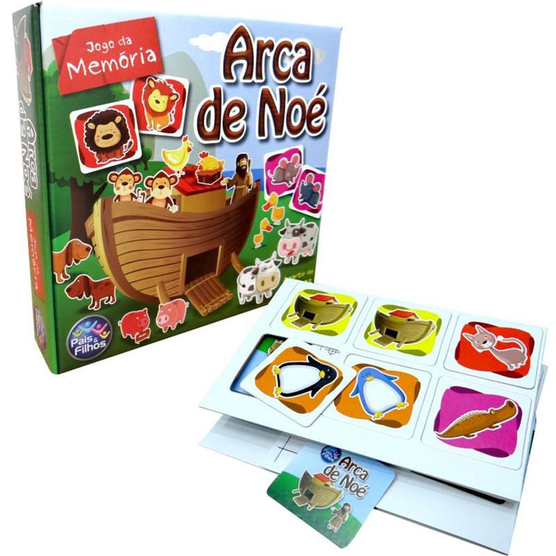 JOGO DA MEMÓRIA ARCA DE NOÉ 40 PEÇAS - PAIS E FILHOS UNIDADE