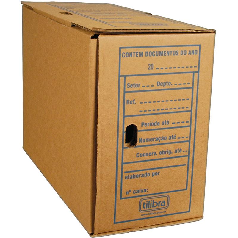 ARQUIVO MORTO (PAPELÃO) 40,5X18X29,2CM 428G JUMBO - TILIBRA PCT.C/25