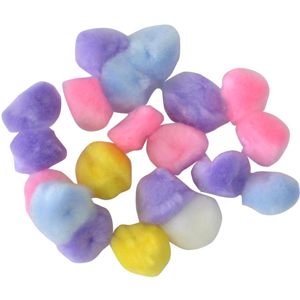 AVIAMENTO POMPOM MULTICOLOR#1 20MM C/45UNIDADES KIT PACOTE