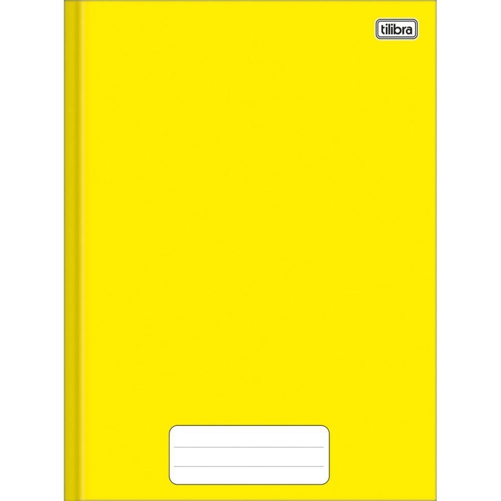 CADERNO BROCHURA 1/4 CAPA DURA PEPPER 80 FOLHAS AMARELO TILIBRA PCT.C/05