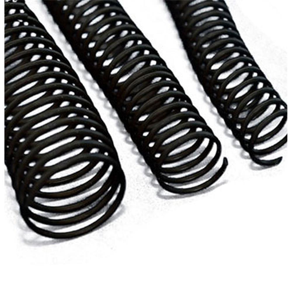 ESPIRAL PARA CADERNO 17MM PRETO C/100UN. P/100FLS. MARES PACOTE