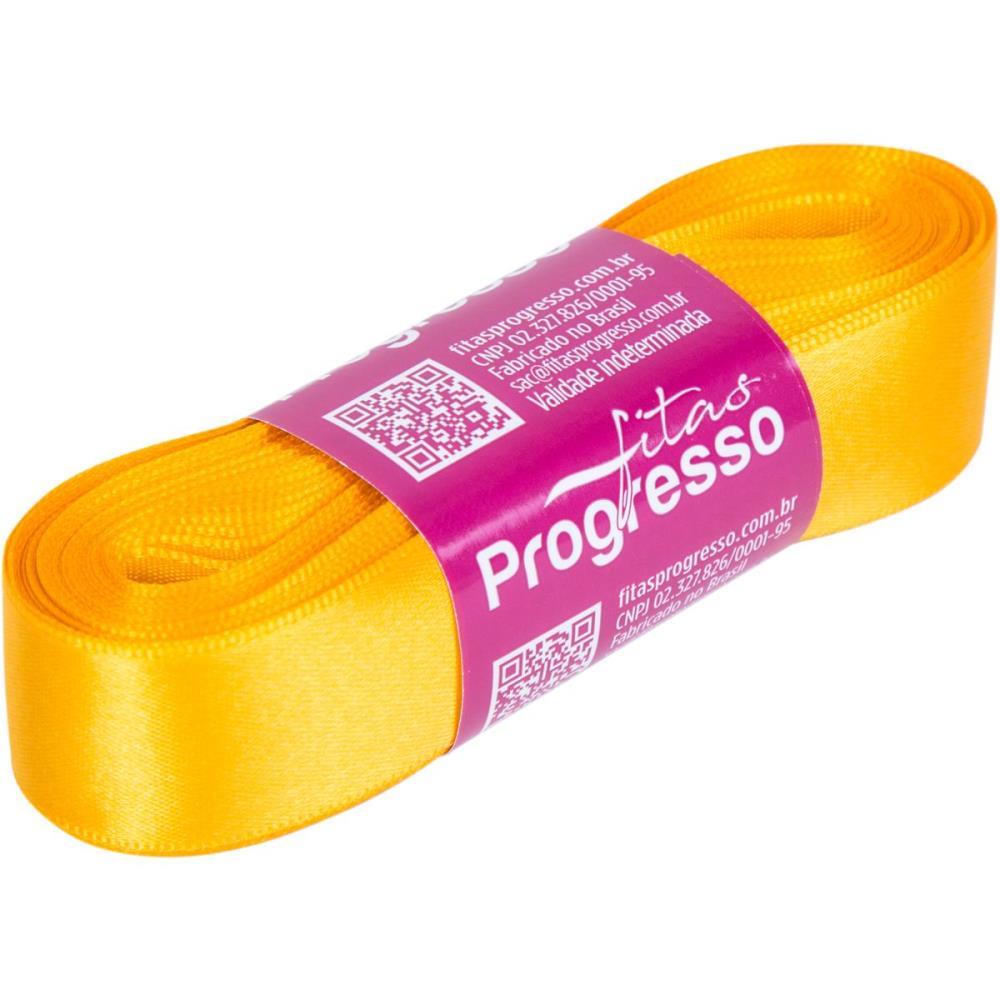 FITA DE CETIM 22MM 10M. AMARELO OURO 038 FITAS PROGRESSO UNIDADE