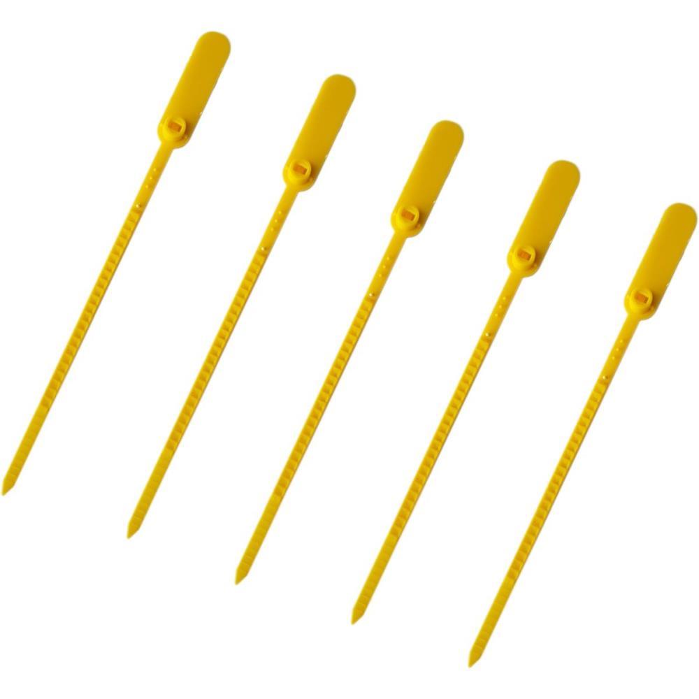 LACRE PARA MALOTE AMARELA ESPINHA DE PEIXE 23CM. TYKHEPLAS PCT.C/100