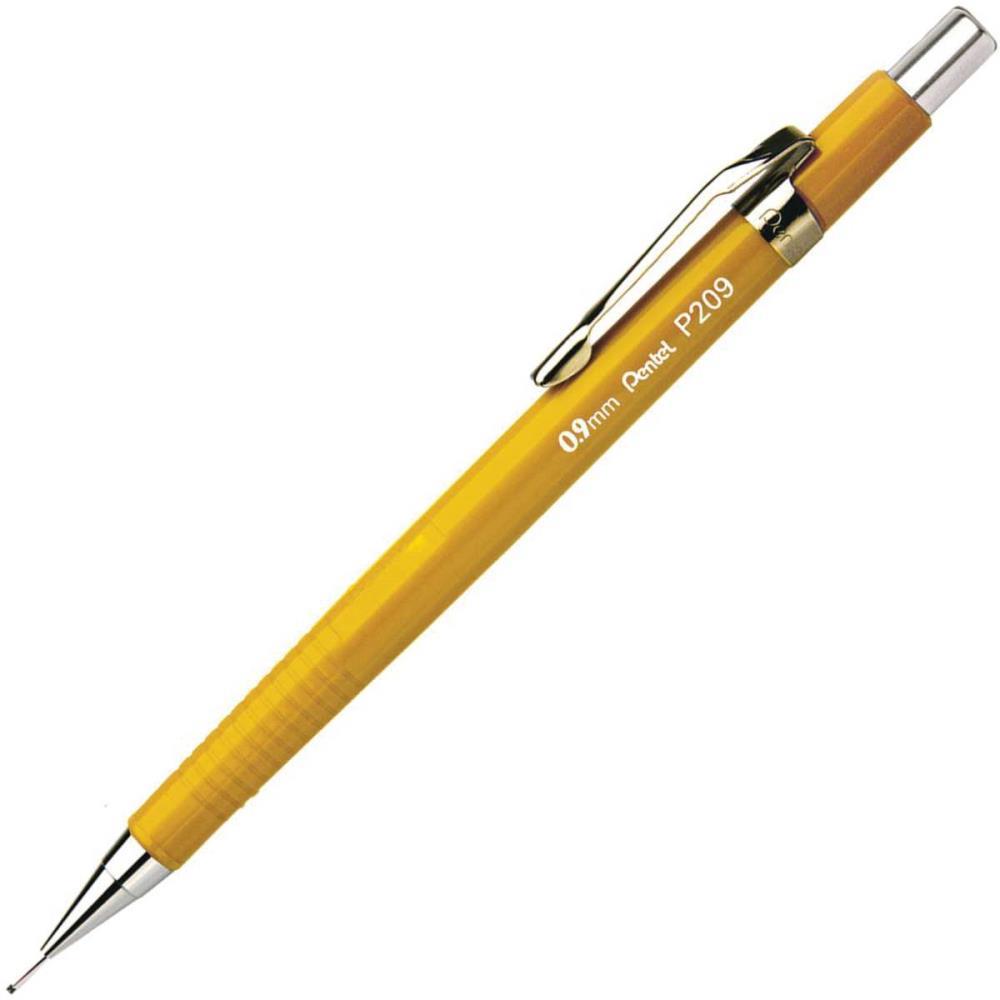 LAPISEIRA 0.9MM PENTEL AMARELA PENTEL CX.C/12