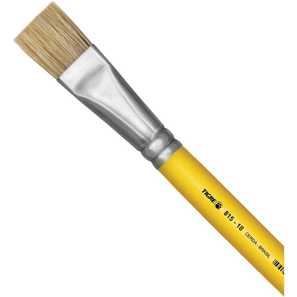 PINCEL ARTESANAL CHATO 815 N.18 AMARELO PINCEIS TIGRE CT.C/06