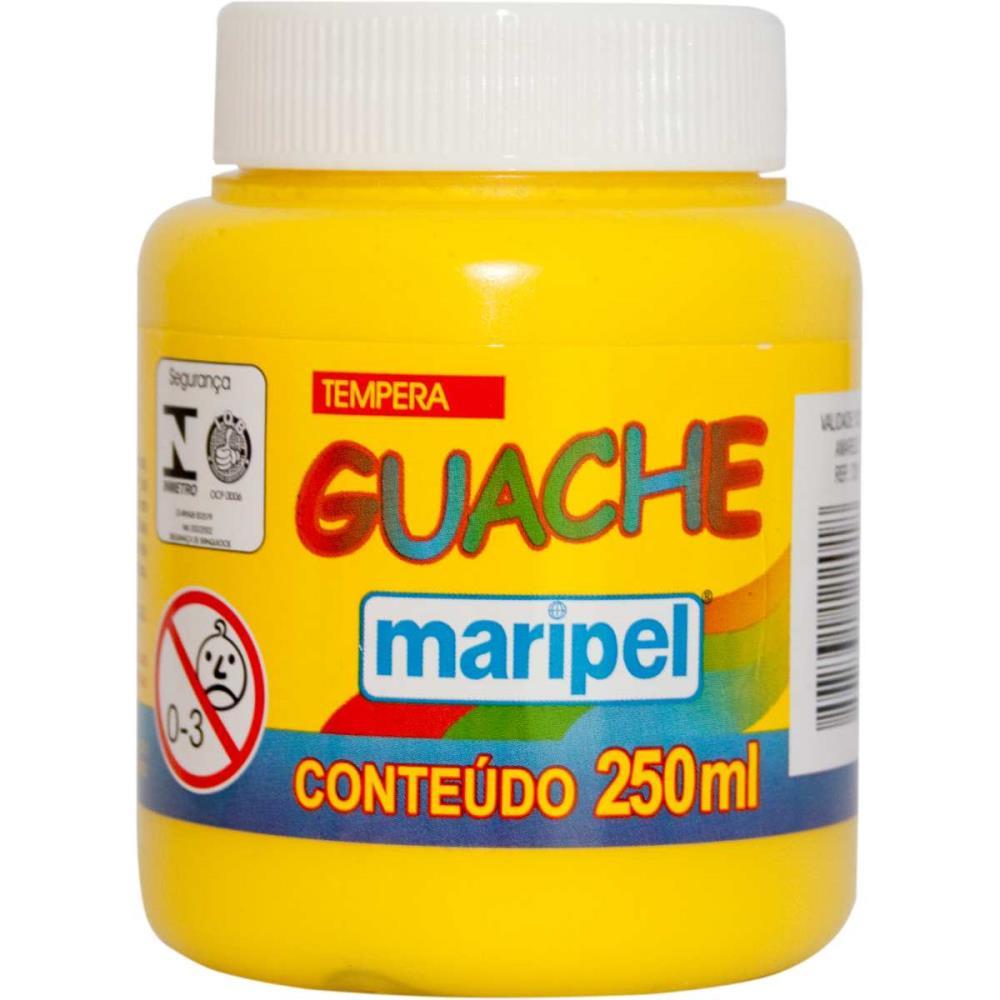 TINTA GUACHE 250ML AMARELO MARIPEL CX.C/06