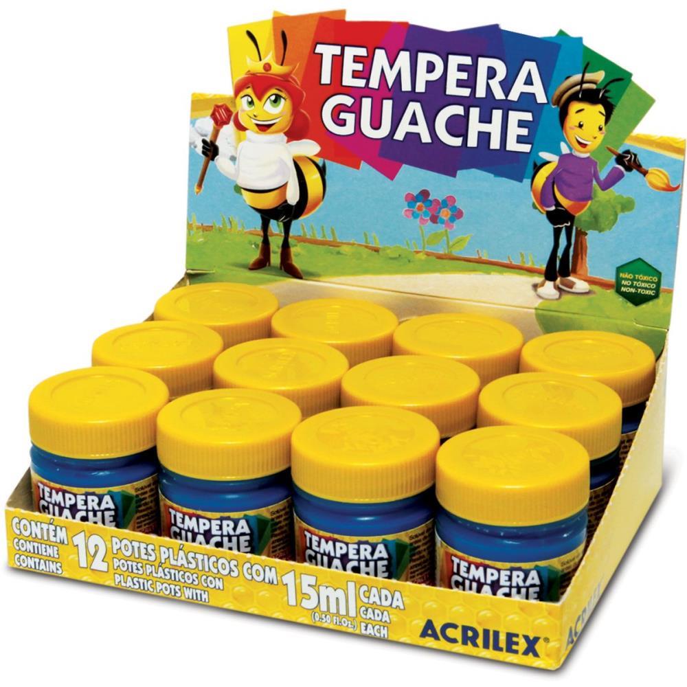 TINTA GUACHE 015ML AMARELO OURO ACRILEX DUZIA