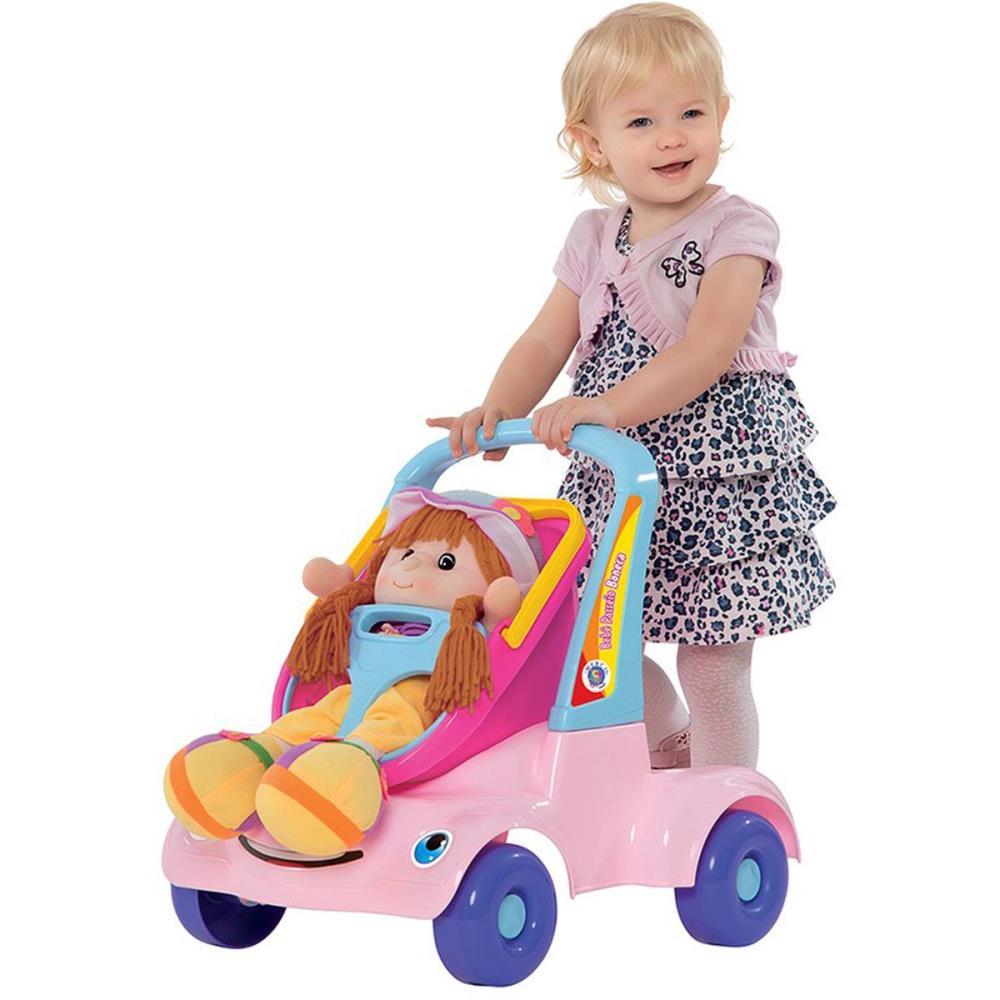 ANDADOR BEBE PASSEIO BONECA ROSA MERCO TOYS UNIDADE