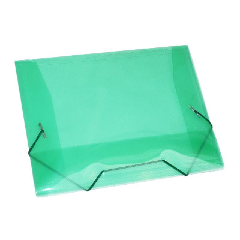Pasta Elastico Oficio A02B Verde Plascony