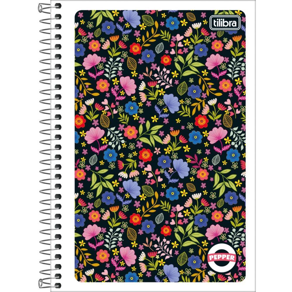 CADERNO ESPIRAL 1/4 FLEXIVEL PEPPER 80FLS. TILIBRA PCT.C/06