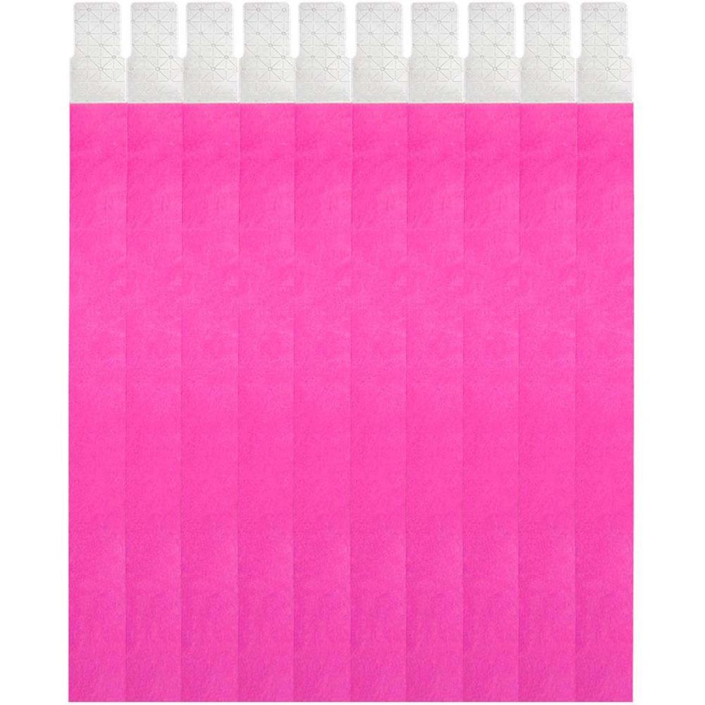 PULSEIRA IDENTIFICACAO PINK FLUOR TYVEK KLF FESTAS PCT.C/50