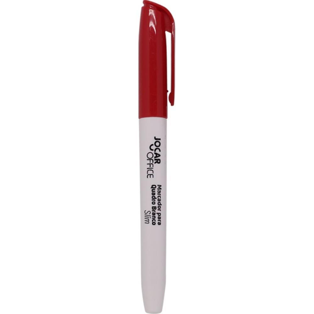 PINCEL QUADRO BRANCO JOCAR SLIM VERMELHO LEONORA CX.C/12