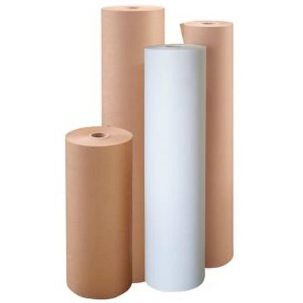 PAPEL KRAFT BOBINA 120CMX200M. 80G C/BRILHO SANTECK BOBINA