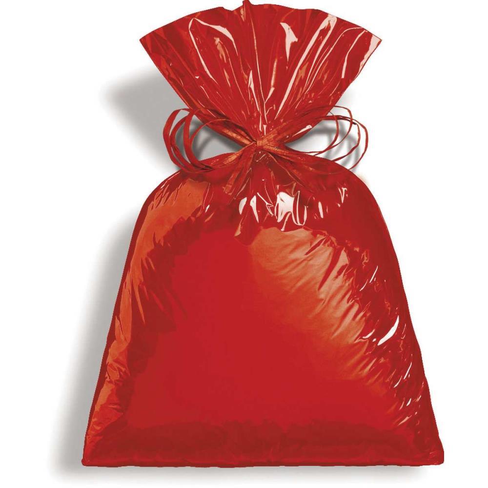 SACO METALIZADO 50X70CM VERMELHO CROMUS PCT.C/25