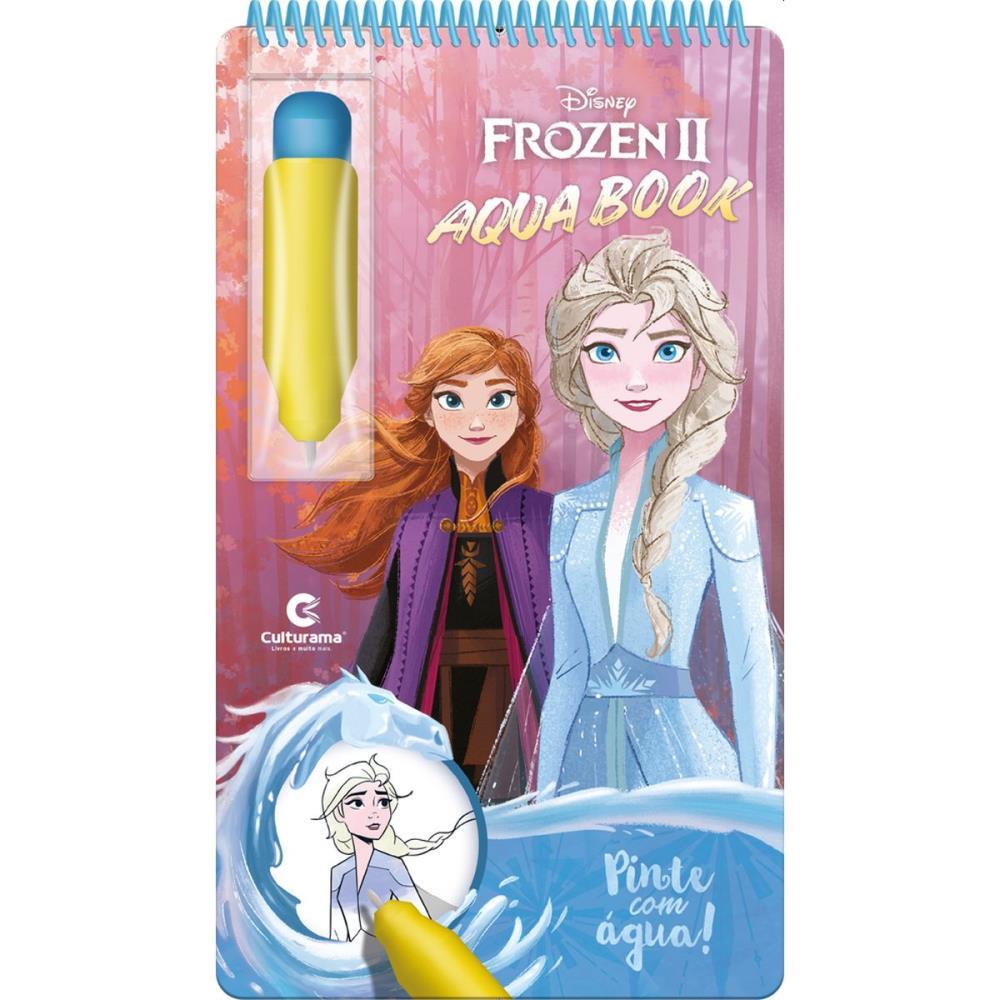 LIVRO AQUABOOK FROZEN 24,5X14CM 10PGS CULTURAMA UNIDADE