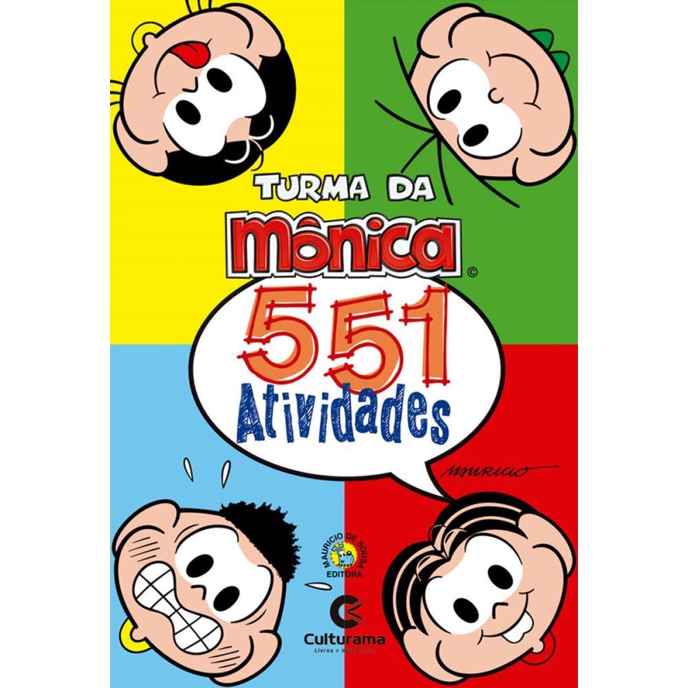 LIVRO INFANTIL COLORIR TURMA DA MONICA 551 ATIVIDADES CULTURAMA UNIDADE