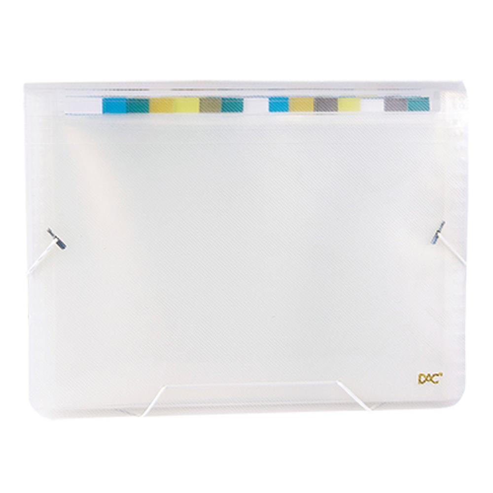 PASTA SANFONADA PLASTICA A4 31 DIVISOES CRISTAL DAC UNIDADE
