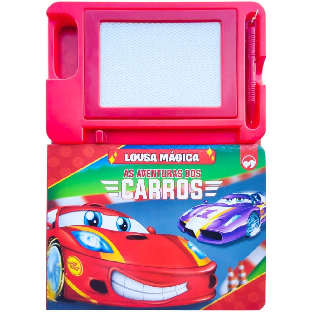 LIVRO BRINQUEDO ILUSTRADO AVENTURA CARROS C/LOUSA MAGICA VALE DAS LETRAS UNIDADE