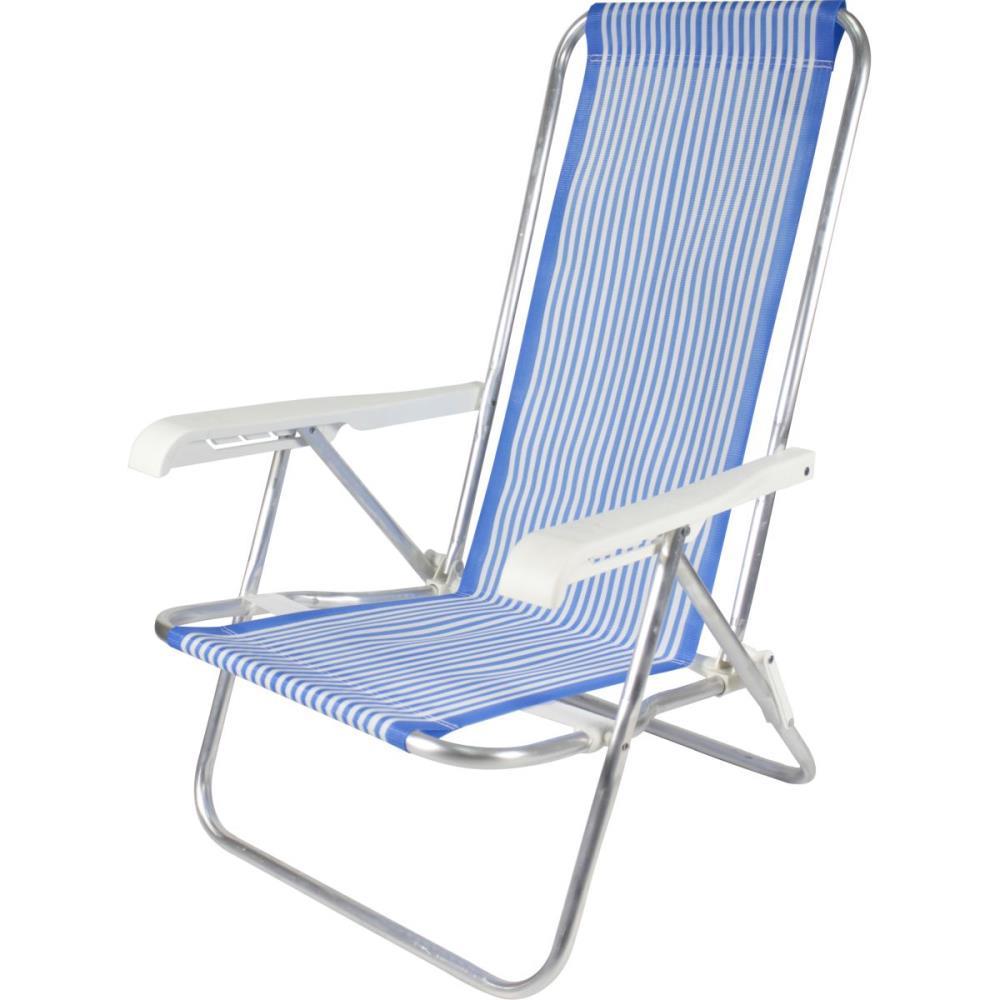CADEIRA P/PISCINA/PRAIA RECLINAVEL 4POSIÇOES 73X54X84 BELFIX UNIDADE