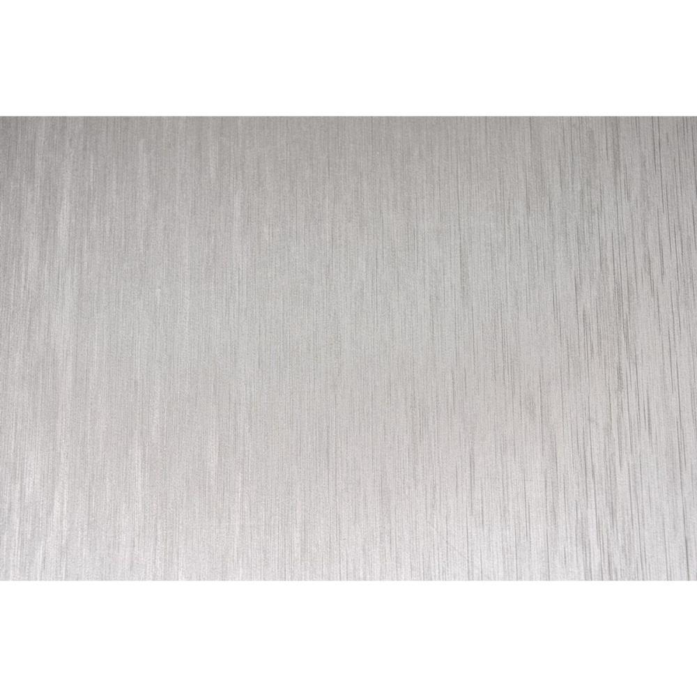 CONTACT DECORADO 45CMX10M ACO ESCOVADO PRATA PLASTCOVER ROLO