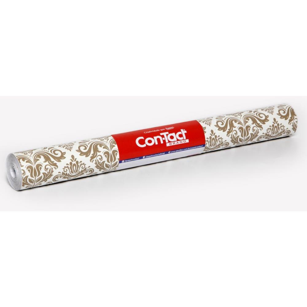 CONTACT DECORADO 45CMX10M ARABESCO BRONZE PLASTCOVER ROLO