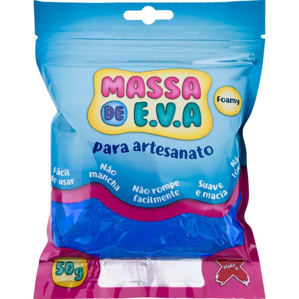 MASSA DE EVA AZUL ESCURO 50G MAKE+ UNIDADE