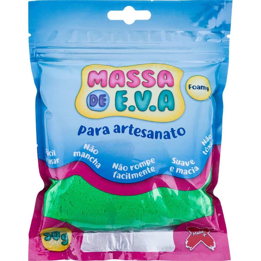MASSA DE EVA VERDE ESCURO 50G MAKE+ UNIDADE