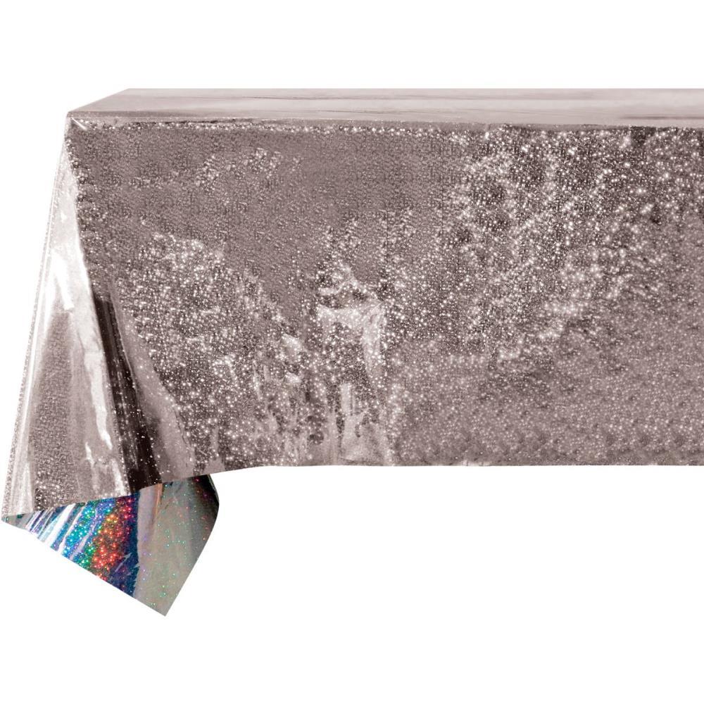 TOALHA PLASTICA PRATA METALIZADA 137X274CM MAKE+ UNIDADE