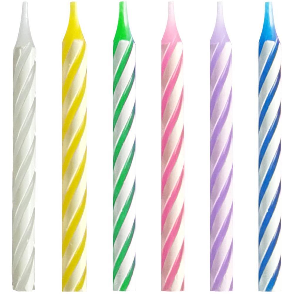VELA PARA ANIVERSARIO PALITINHO ESPIRAL COLORS 24UN MAKE+ CX.C/12