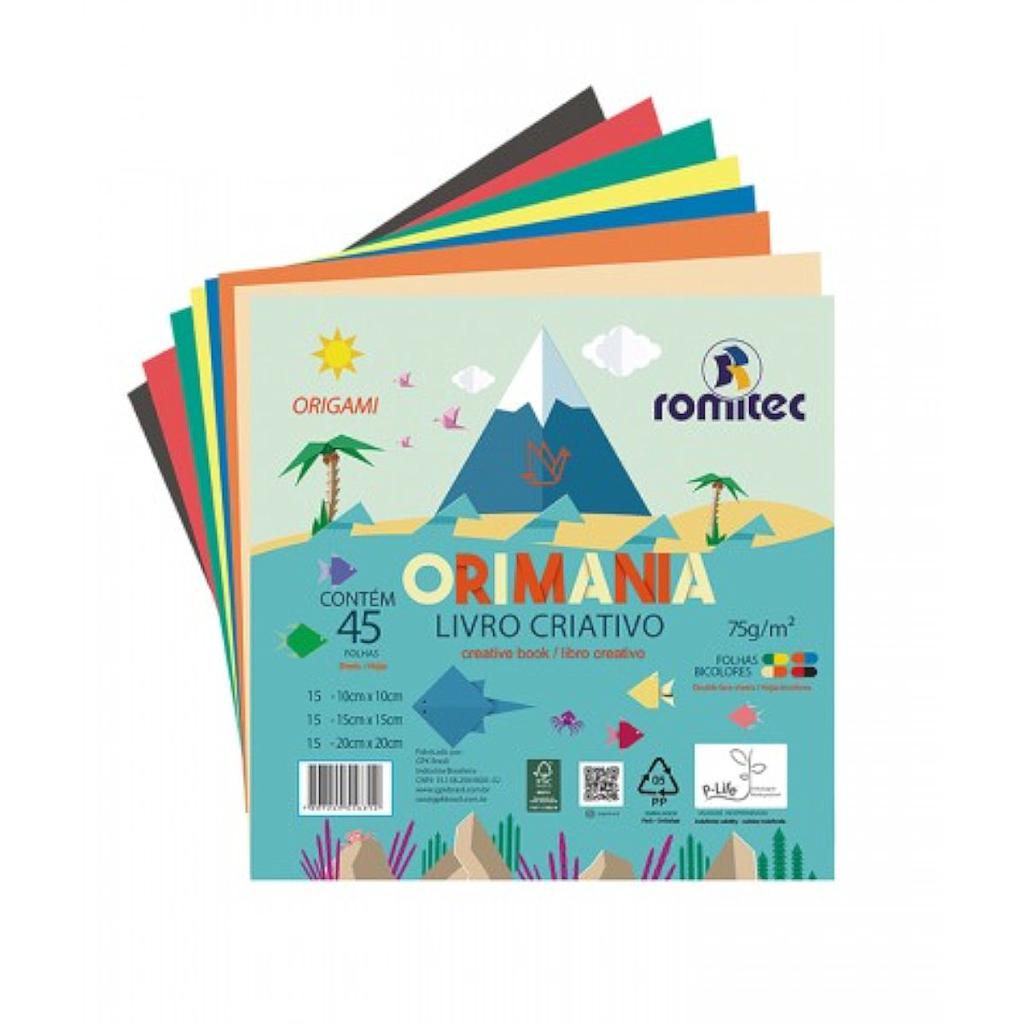 BLOCO CRIATIVO ROMITEC 8 CORES 45 FOLHAS
