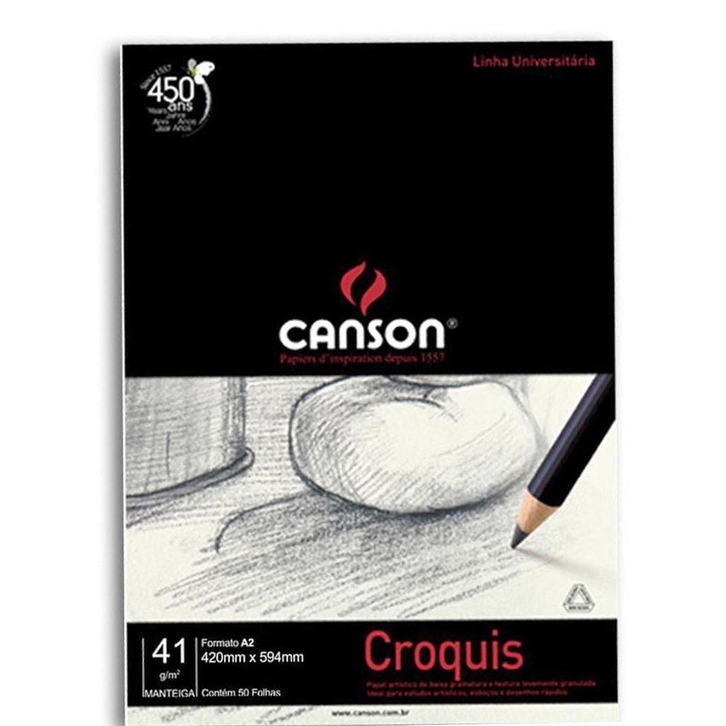 BLOCO CANSON TECNICO CROQUIS 41G A4 - 50FLS