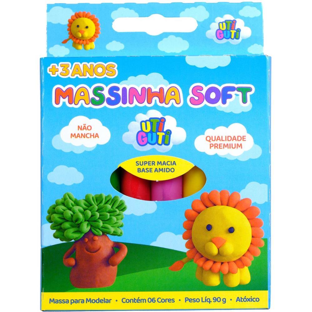 MASSA PARA MODELAR SOFT UTIGUTI ESTOJO 90G 6CORES FILA CANSON PCT.C/12