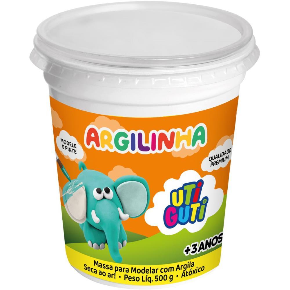 MASSA PARA MODELAR UTIGUTI ARGILINHA BRANCA 500G. FILA CANSON UNIDADE