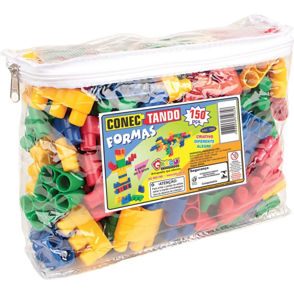 BRINQUEDO PARA MONTAR CONECTANDO FORMAS 150PCS CARLU UNIDADE