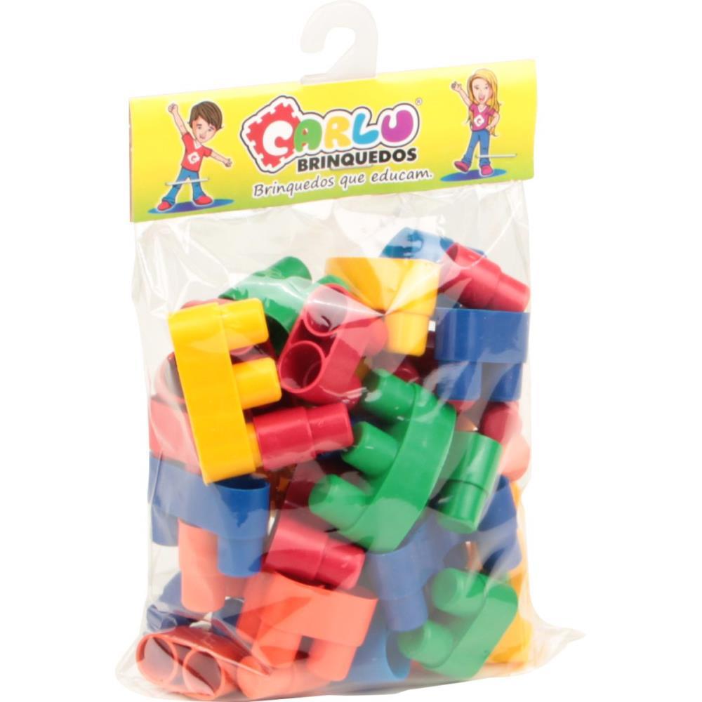 BRINQUEDO PARA MONTAR CONECTANDO FORMAS 40PECAS PLAS CARLU UNIDADE