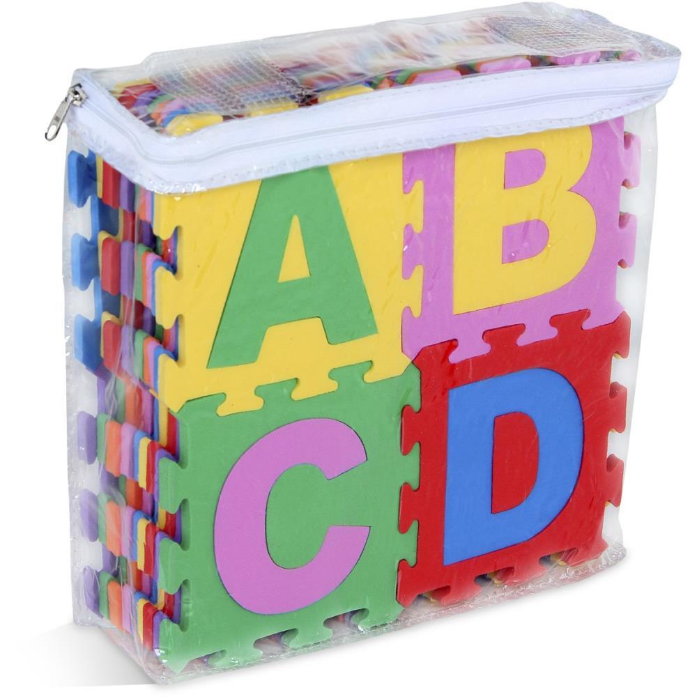 BRINQUEDO PEDAGOGICO EVA ALFANUMERICO 36PCS 16X16CM CARLU UNIDADE