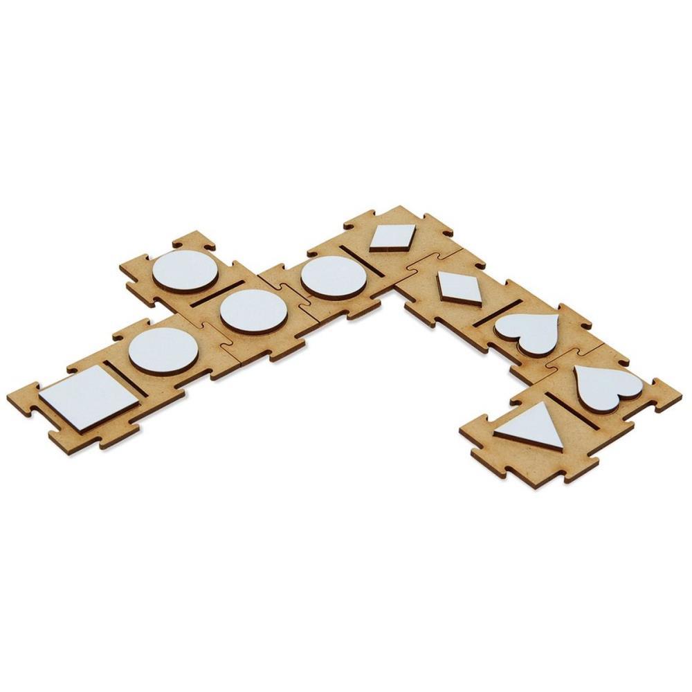 DOMINO PERCEPCAO TATIL C/RELEVO 28PCS CARLU UNIDADE