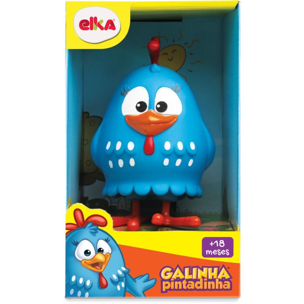 BONECO E PERSONAGEM GALINHA PINTADINHA 14CM. ELKA UNIDADE