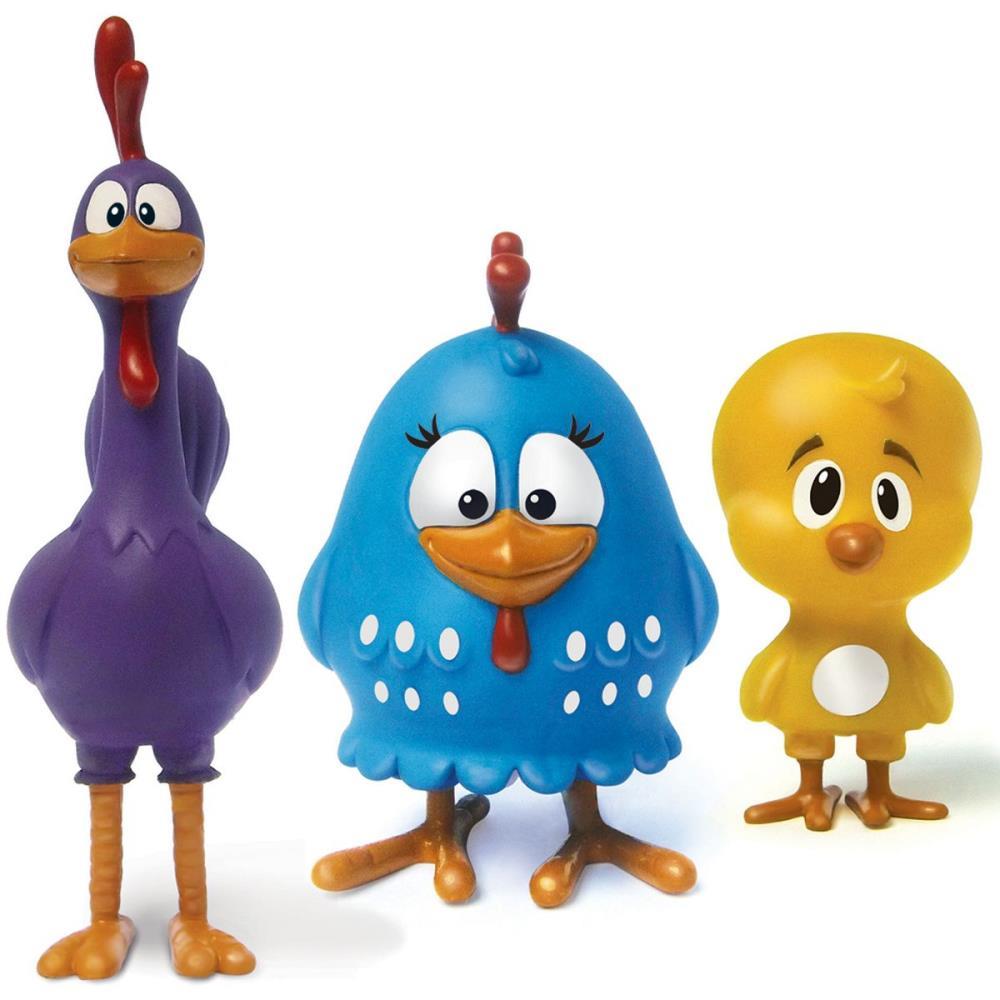BONECO E PERSONAGEM GALINHA PINTADINHA FAMILIA ELKA UNIDADE