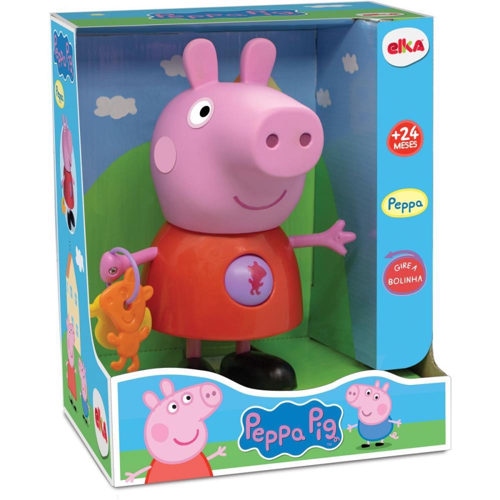 BONECO E PERSONAGEM PEPPA PIG ATIVIDADES 24CM. ELKA UNIDADE