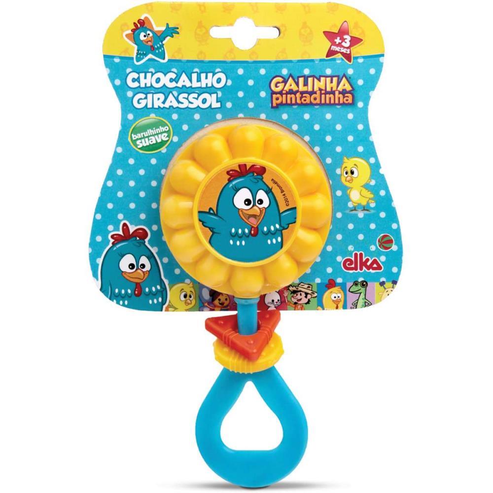 BRINQUEDO PARA BEBE GALINHA PINTADINHA CHOCALHO ELKA UNIDADE
