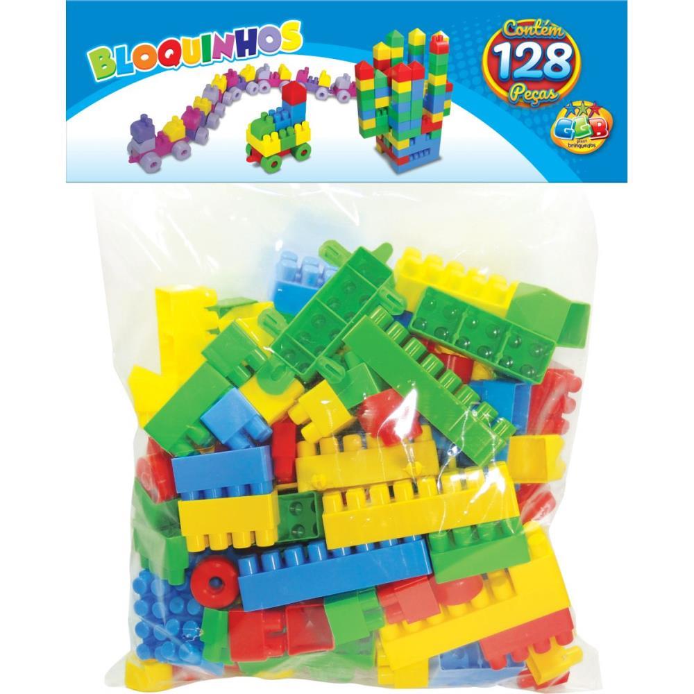 BRINQUEDO PARA MONTAR BLOQUINOS 128 PECAS GGB PLAST PACOTE