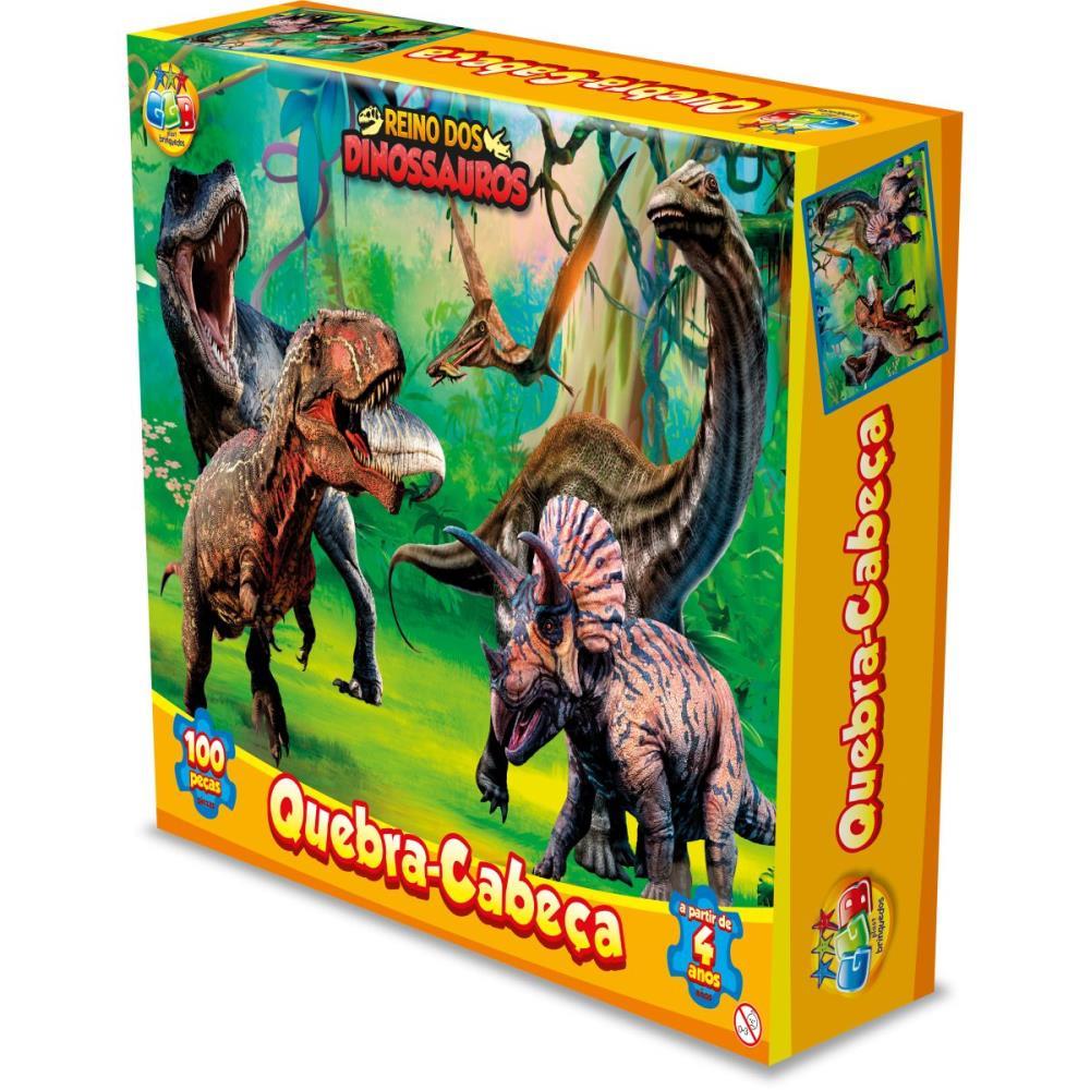QUEBRA-CABECA CARTONADO DINOSSAUROS 100PCS GGB PLAST UNIDADE