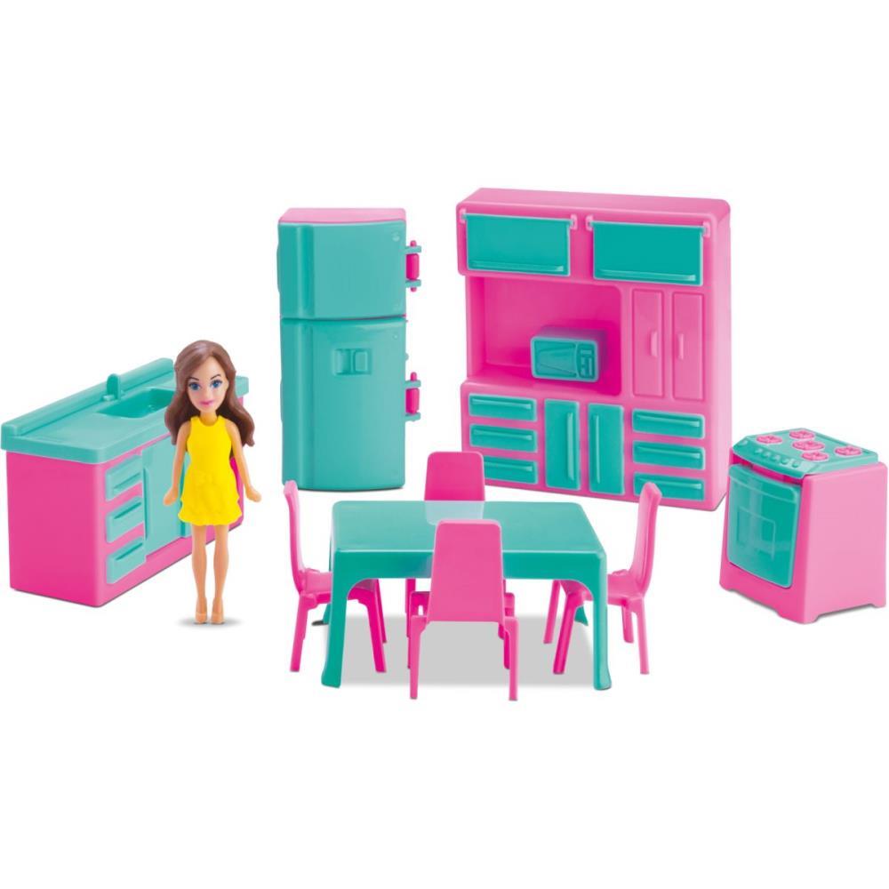 CASINHA DE BONECA COLECAO JUDY COZINHA C/BONECA SAMBA TOYS UNIDADE